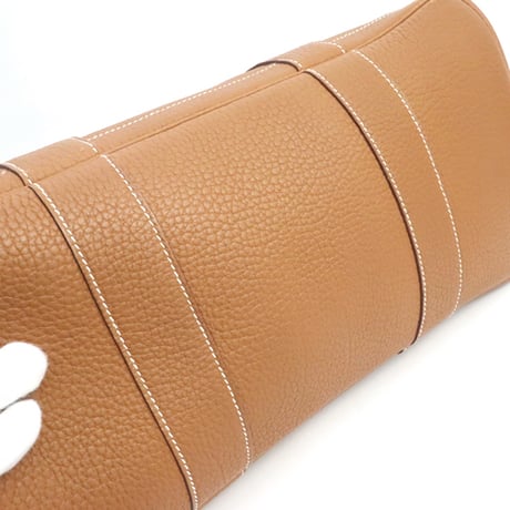 HERMES Garden Party PM Tote Bag Negonda Leather Gold ＃19096