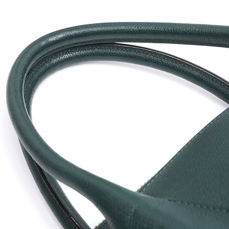 Valextra Large MyLogo Sublime Bowling Bag Leather Dark Green ＃17811