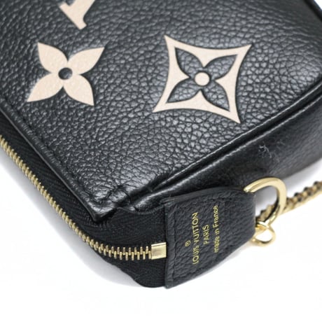 Louis Vuitton Mini Pochette Accessory Pouch Handbag Monogram Empreinte M80732 #74475