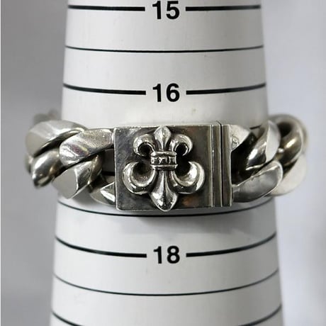 Chrome Hearts Classic Link Large BS Flare Box ID Bracelet 11 Links #30301