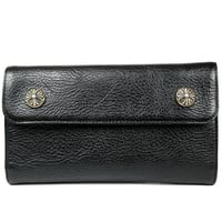 Chrome Hearts Brand-New Cross Button Wave Wallet #31238