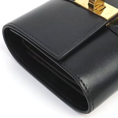 CELINE Small 16 Wallet Calfskin Black #19425