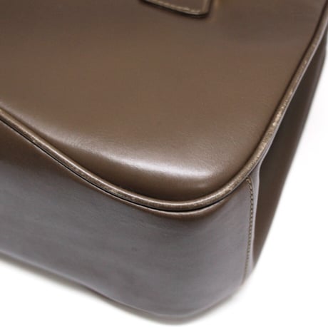 GUCCI Lady Lock Satchel Bag Leather Brown #73270