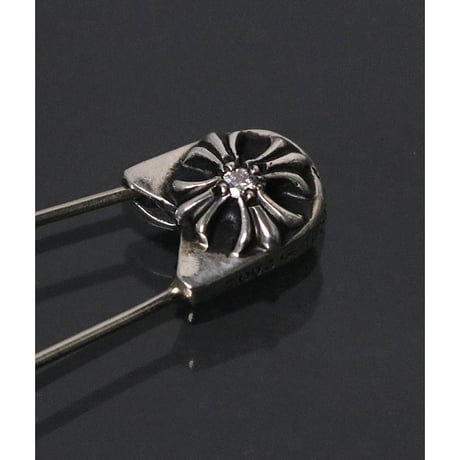 Chrome Hearts Safety Pin Large 1P Diamond Charm #103142