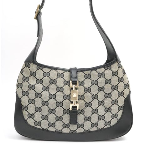 バッグ Gucci Vintage Vintage Gucci GG Logo Bag Satchel White 70s 80s Top Handle
