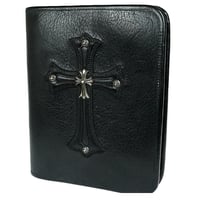 Chrome Hearts Small Cross Dagger Zip photo Case Portfolio #103284