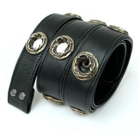 Chrome Hearts Large Grommet Leather Belt Strap #30912