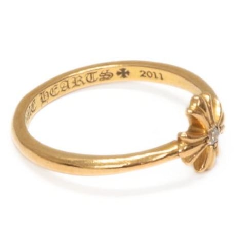 Chrome Hearts 22K Bubblegum CH Plus 1P Diamond Ring #30687