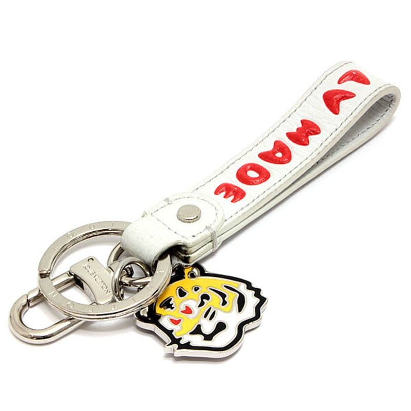 Louis Vuitton M77174 Key Ring Porte Cles Tiger Orange Key Chain Used from  Japan 