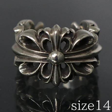 Chrome Hearts Double Floral Cross Ring #103260