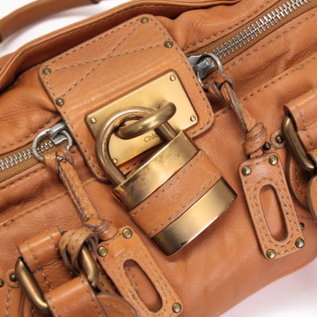 Chloe Paddington Handbag Leather Caramel #73401