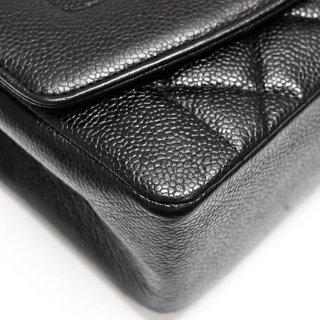 CHANEL Diana 22 Small Flap Bag Quilted Caviar Black ＃74959