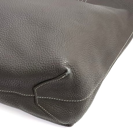 HERMES Double Sens Tote Bag Taurillon Clemence Leather Blue Electric Graphite #18873