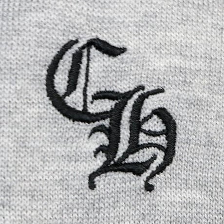 Chrome Hearts Y NOT Triple Cross Patch Long Sleeve Gray # 31179