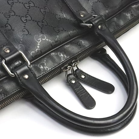 GUCCI Briefcase GG Imprime Canvas Black #19329