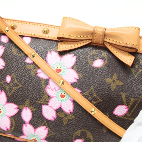 Louis Vuitton x Murakami Pochette Accessory Pouch Monogram Cherry Blossom M92006 #75310