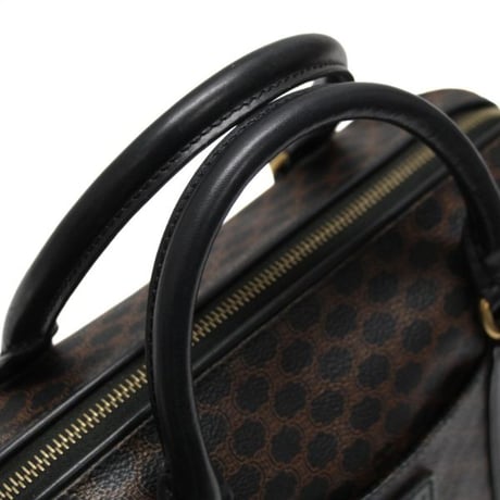 CELINE Bowling Bag Macadam Canvas Black #74694