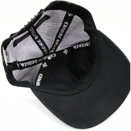 Chrome Hearts Black CH Cross Embroidery Trucker Cap Black #31012