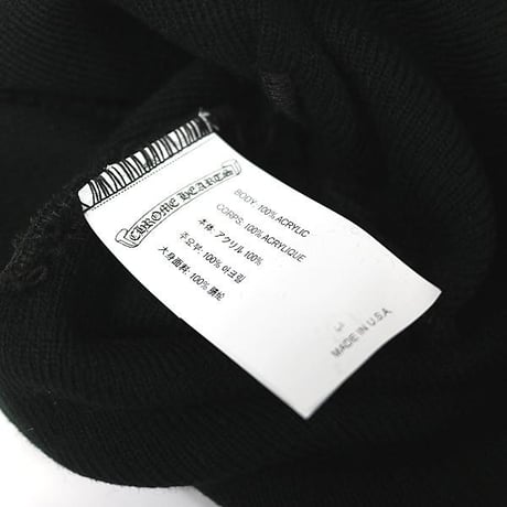 Chrome Hearts CH Logo Embroidered Acrylic Watch Cap Beanie Black  #30641