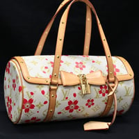 Louis Vuitton x Murakami Papillon Handbag Monogram Cherry Blossom M92011 ＃74605