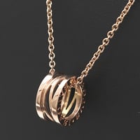 BVLGARI B.Zero1 Design Legend Necklace 18K Pink Gold #15714