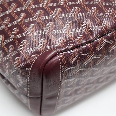 GOYARD Artois PM Tote Bag Goyardine Coated Canvas Bordeaux #75065