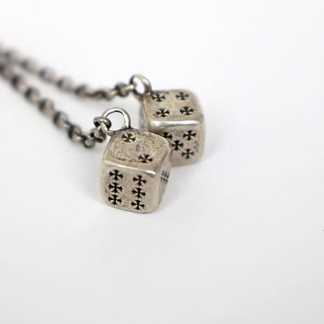 Chrome Hearts CH Plus Chain Double Dice Earrings #103526