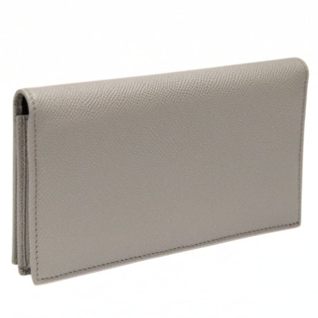 BVLGARI Bifold Wallet Leather Gray #74382