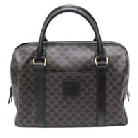 CELINE Bowling Bag Macadam Canvas Black #74694