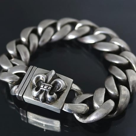 Chrome Hearts Large Classic Link BS Flare Box ID Bracelet 13 Links #101851