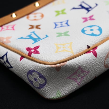 Louis Vuitton x Murakami Pochette Accessory Pouch Monogram Multicolor White M92649 #75188