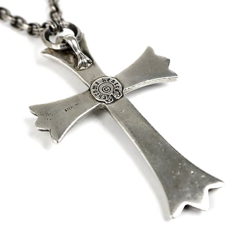 Chrome Hearts Large Cross Pendant with Paper Chain 24 in Necklace #31028