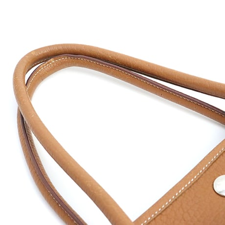 HERMES Garden Party PM Tote Bag Negonda Leather Gold ＃19096