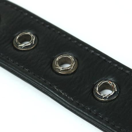 Chrome Hearts Large Grommet Leather Belt Strap #30912