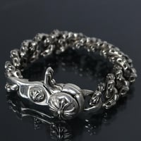 Chrome Hearts Extra Fancy Link Cross Ball Clip Bracelet 13Links #103337