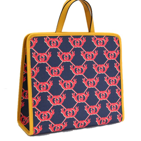 GUCCI Snail Children's Tote Bag GG Supreme Canvas Multicolor #72920