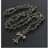 Chrome Hearts Tiny E CH Plus Tiny CH Cross Chain Necklace #30305