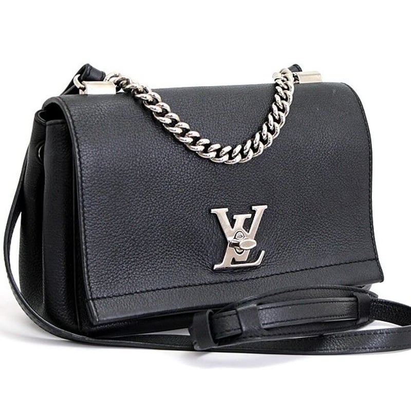 AUTHENTIC LOUIS VUITTON Lockme II Leather Shoulder Bag