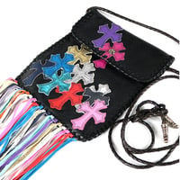 Chrome Hearts Flat Hippie Multicolor Cross Patch Bag #31364