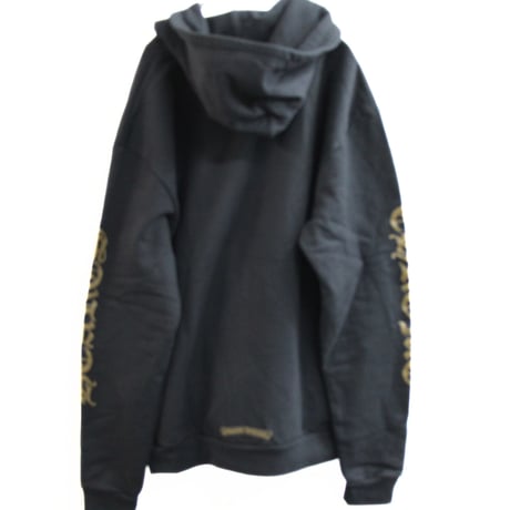 Chrome Hearts Old English logo Zip Up Hoodie Black and Khaki ＃30908