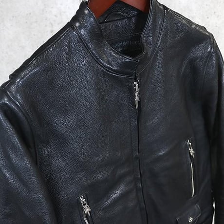 Chrome Hearts Single Riders Leather Jacket  ＃30495
