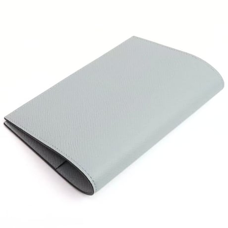 HERMES Passport Case Veau Epsom Bleu Glacier #19286