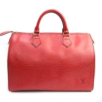 Louis Vuitton Speedy 30 Handbag Epi Leather Red M43007 #74753