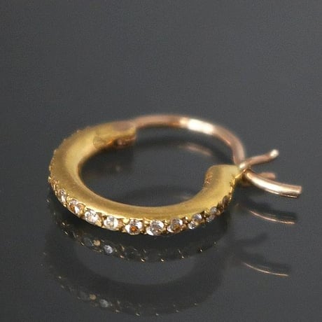 Chrome Hearts 22K TFL Hoop Earrings with Diamonds #101587