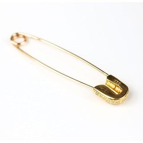 Chrome Hearts 1P Diamond 22K Safety Pin Large Pendant #103047