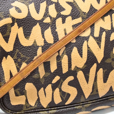 Louis Vuitton x Stephen Sprouse Pochette Accessory Pouch Monogram Graffiti Peach M92193 #74985