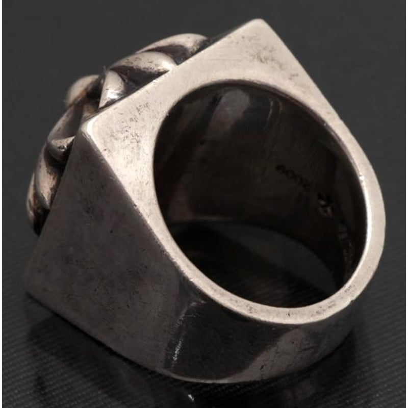 Chrome Hearts Pyramid CH Plus Silver Ring #988