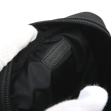 BALENCIAGA Small Sport Messenger Bag Nylon Black #19429