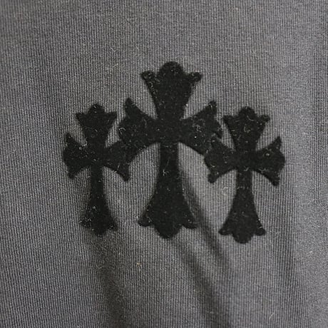 Chrome Hearts 3 Cemetery Cross CH Logo Long Sleeve T-Shirt #30752