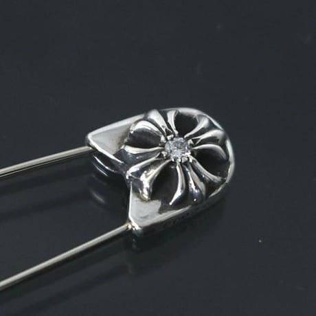 Chrome Hearts Safety Pin Large 1P Diamond Charm #103120